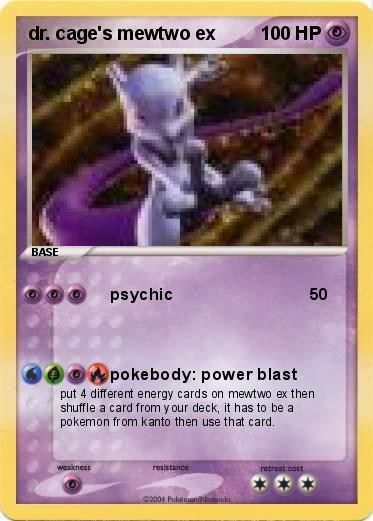 Pokemon dr. cage's mewtwo ex