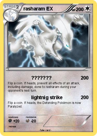 Pokemon rasharam EX