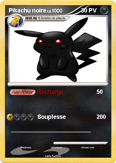 Pokemon Pikachu noire
