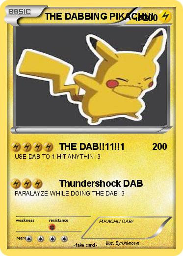 Pokemon THE DABBING PIKACHU!