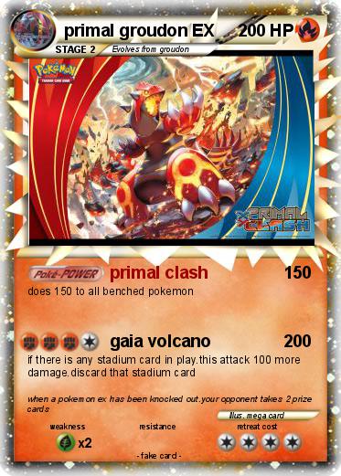 Pokemon primal groudon EX