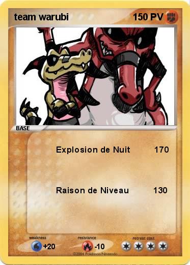 Pokemon team warubi