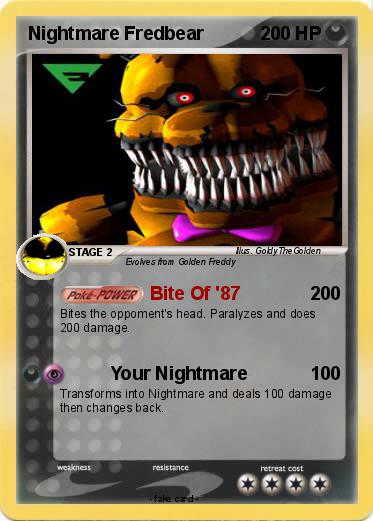 Pokemon Nightmare Fredbear