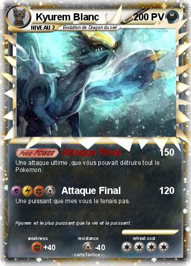 Pokemon Kyurem Blanc