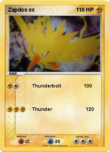 Pokemon Zapdos ex