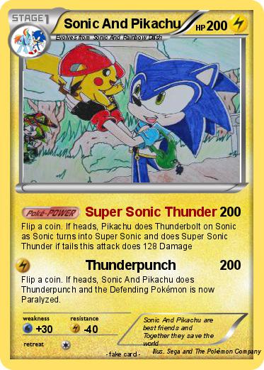 Pokemon Sonic And Pikachu