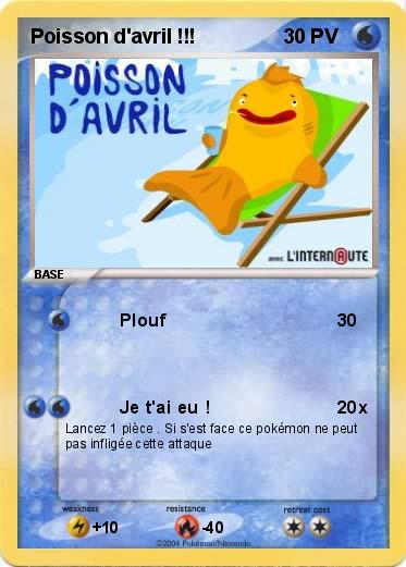 Pokemon Poisson d'avril !!!