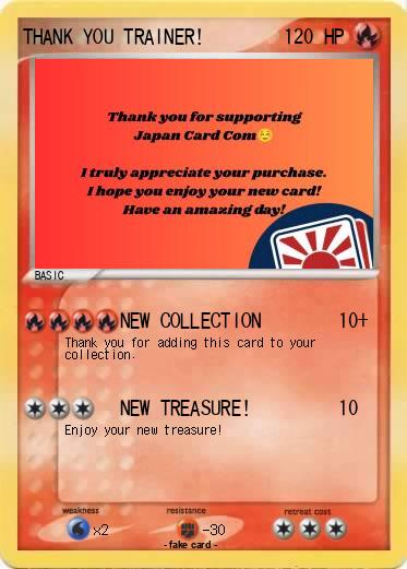 Pokemon THANK YOU TRAINER!