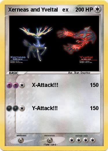 Pokemon Xerneas and Yveltal   ex