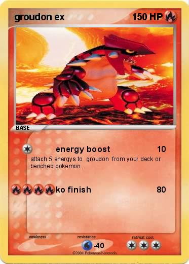 Pokemon groudon ex