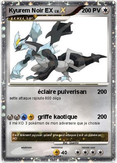 Pokemon Kyurem Noir EX