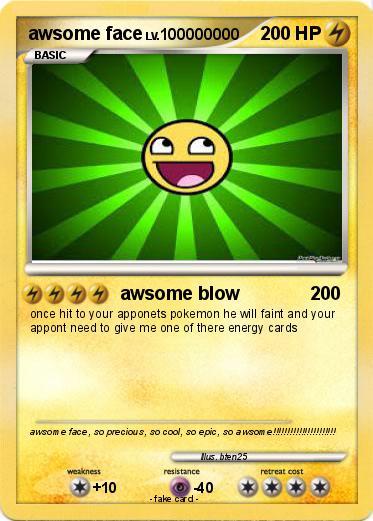 Pokemon awsome face