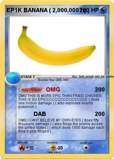 Pokemon EP1K BANANA ( 2,000,000 hp)