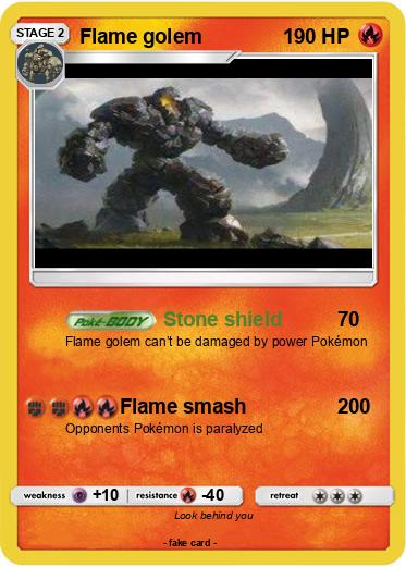 Pokemon Flame golem