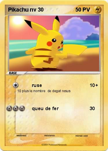 Pokemon Pikachu nv 30