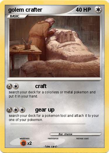 Pokemon golem crafter