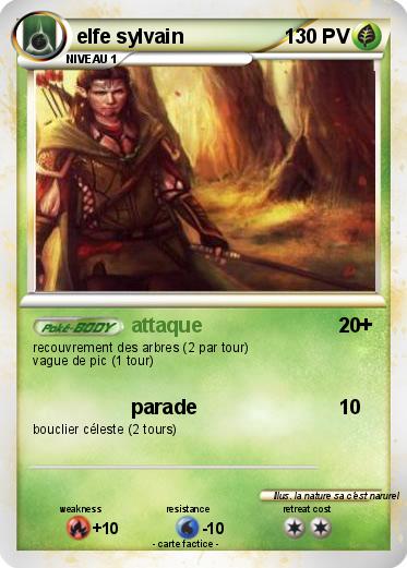Pokemon elfe sylvain
