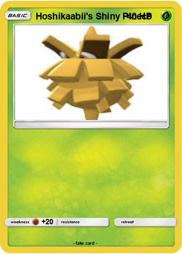 Pokemon Hoshikaabii's Shiny Pineco