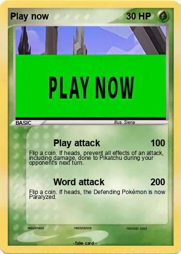 Pokemon Play now