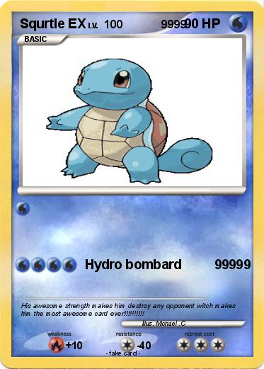 Pokemon Squrtle EX