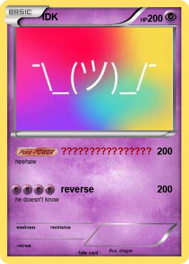 Pokemon IDK