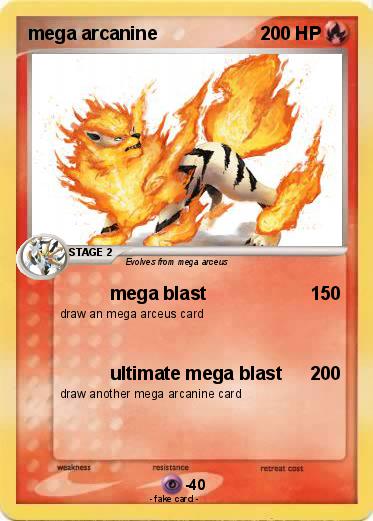 Pokemon mega arcanine