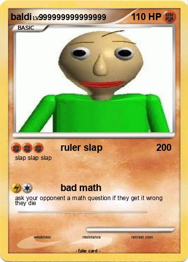 Pokémon baldi 321 321 - ruler slap - My Pokemon Card