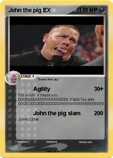Pokemon John the pig EX