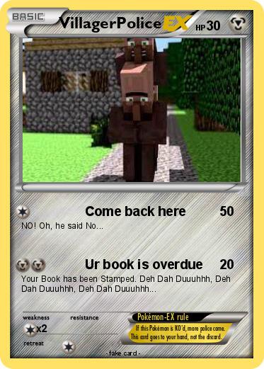 Pokemon VillagerPolice