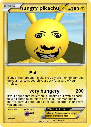 Pokemon hungry pikachu