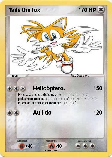 Pokemon Tails the fox