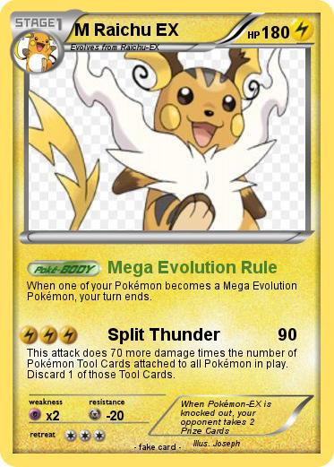 Pokemon M Raichu EX