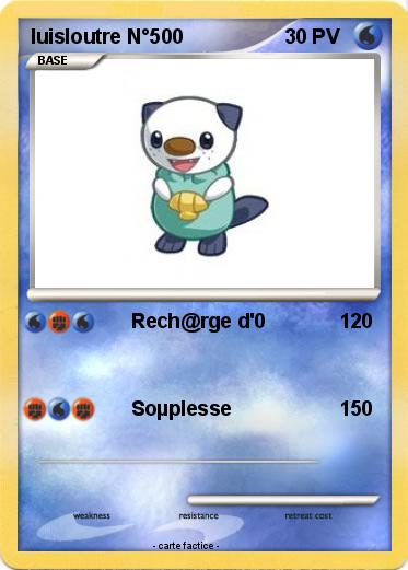 Pokemon luisloutre N°500