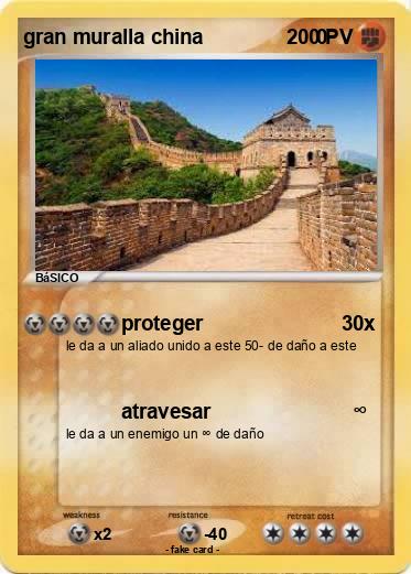 Pokemon gran muralla china                    0