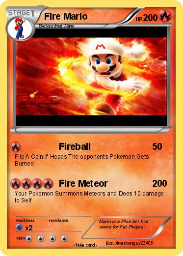 Pokemon Fire Mario
