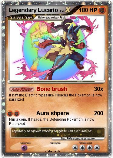 Pokemon Legendary Lucario