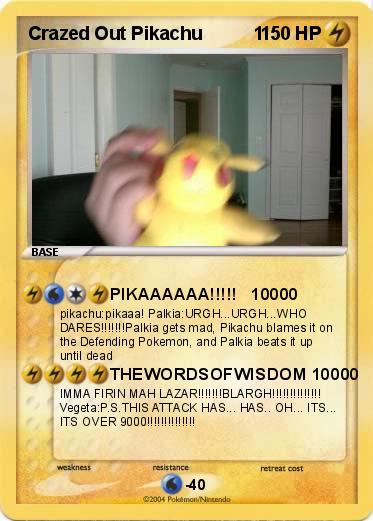 Pokemon Crazed Out Pikachu          1