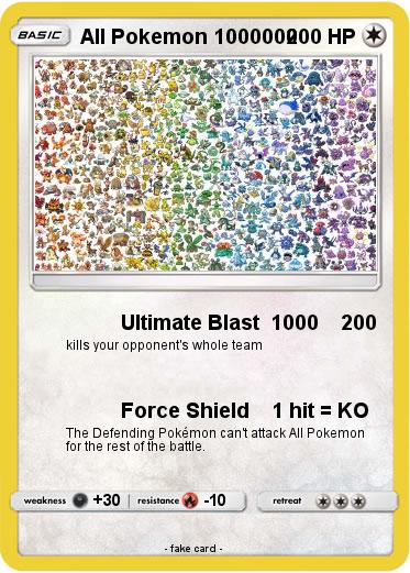 Pokemon All Pokemon 1000000