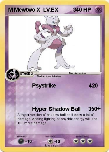 Pokemon M Mewtwo X  LV.EX          3