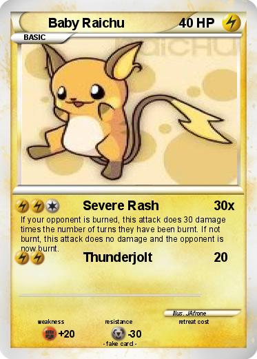 Pokemon Baby Raichu
