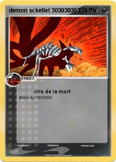 Pokemon demon sckellet 303030303