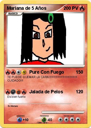 Pokemon Mariana de 5 Años