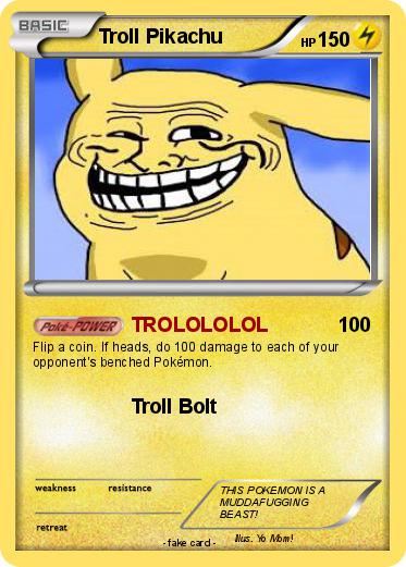 Pokemon Troll Pikachu
