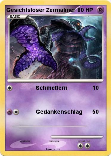 Pokemon Gesichtsloser Zermalmer