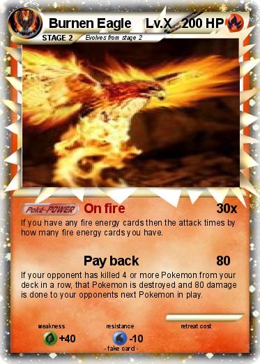 Pokemon Burnen Eagle    Lv.X