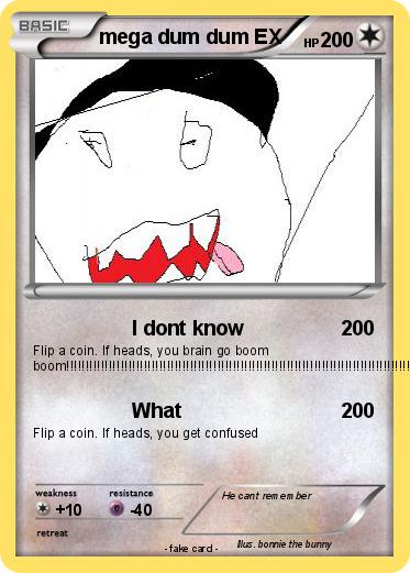 Pokemon mega dum dum EX