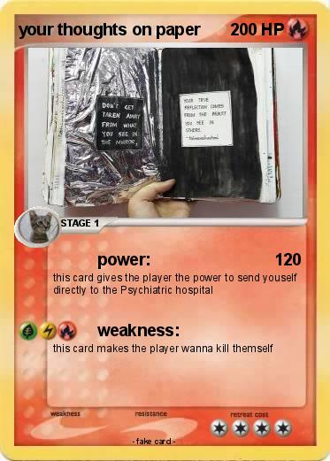 Pokemon your thoughts on paper