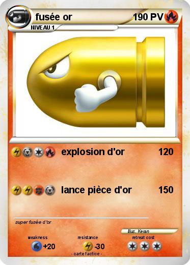 Pokemon fusée or
