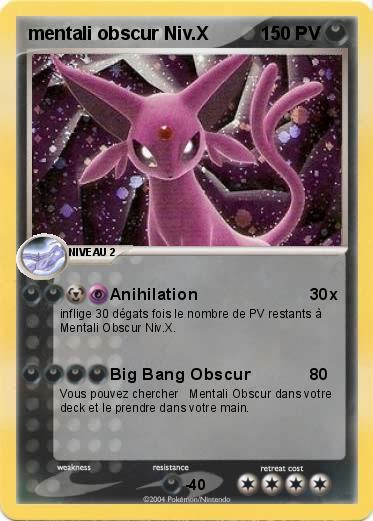 Pokemon mentali obscur Niv.X