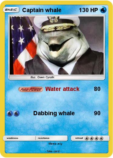 Pokemon Captain whale